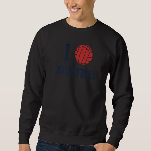Ik hou van volleybal coach teamspeler trainer Voll Trui (Voorkant)