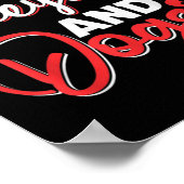 Ik hou van volleybal en honden poster (Hoek)