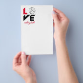 Ik hou van volleybal flyer (Hand)