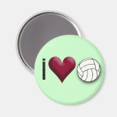 Ik hou van volleybal magneet (Voorkant / Achterkant)