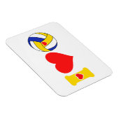 Ik hou van volleybal magneet (Rechterzijde)