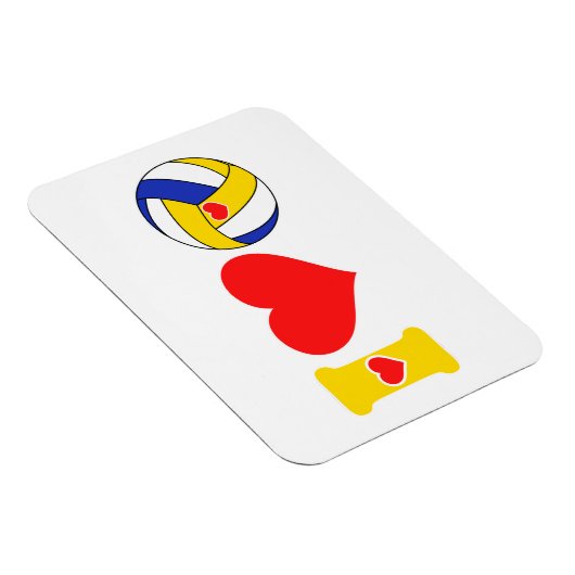 Ik hou van volleybal magneet (Rechterzijde)