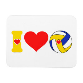 Ik hou van volleybal magneet