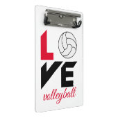 Ik hou van volleybal mini klembord (Schuin)