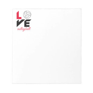 Ik hou van volleybal notitieblok