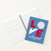 Ik hou van volleybal notitieboek (Binnen)