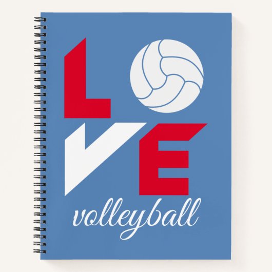 Ik hou van volleybal notitieboek (Voorkant)