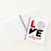Ik hou van volleybal notitieboek (Binnen)