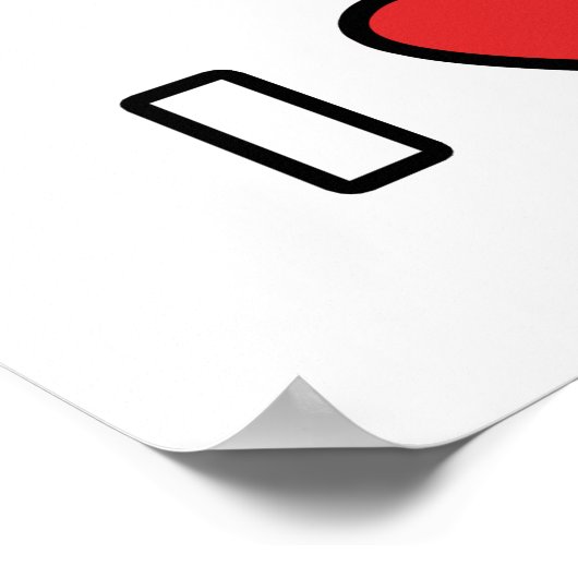 Ik hou van Volleybal! Poster (Hoek)