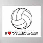 Ik hou van Volleybal! Poster (Voorkant)