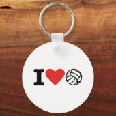 Ik hou van volleybal sleutelhanger (Voorkant)
