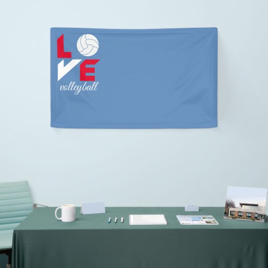 Ik hou van volleybal spandoek (Beurs)