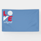 Ik hou van volleybal spandoek (Horizontaal)