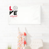 Ik hou van volleybal spandoek (Insitu)
