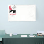 Ik hou van volleybal spandoek (Beurs)