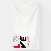 Ik hou van volleybal spandoek (Verticaal)