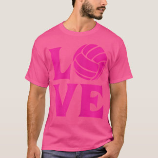 Ik hou van volleybal voor vrouwen t-shirt