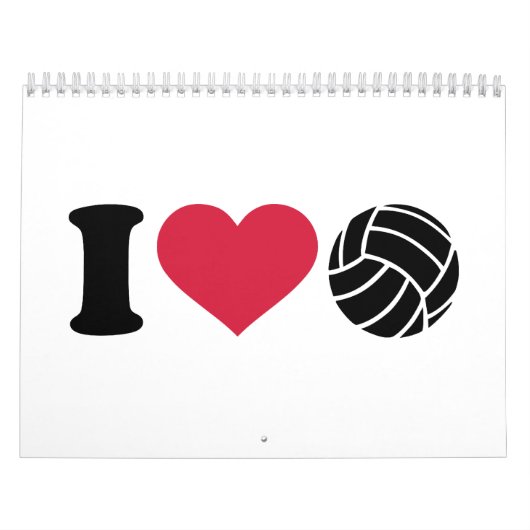 Ik hou van Volleyball Kalender (Hoes)