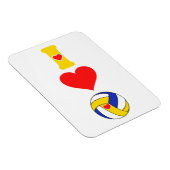 Ik hou van volleybalmagneet magneet (Rechterzijde)