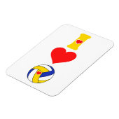 Ik hou van volleybalmagneet magneet (Linkerzijde)