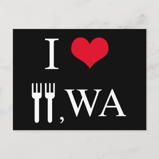 Ik hou van vorken, WA Briefkaart (Voorkant)