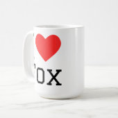 Ik hou van vos koffiemok (Voorkant links)