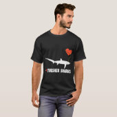 Ik hou van voshaaien t-shirt (Voorkant volledig)