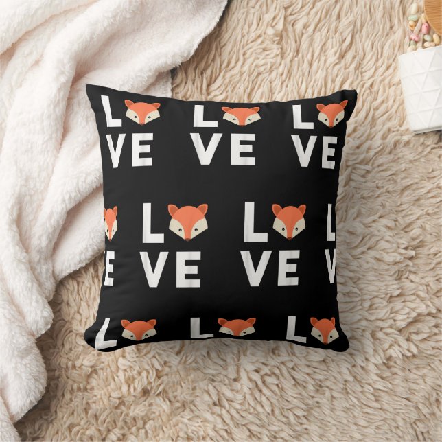 Ik hou van Vossen Knuffel Vos Grappige Vos Liefde  Kussen (Deken)