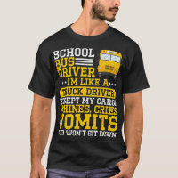 Ik hou van vrachtwagenchauffeur grappige schoolbus