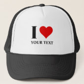 Ik hou van vrachtwagenhoed trucker pet (Voorkant)