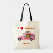 Ik hou van vrachtwagens (BBQ Trucks) Canvas tas (Achterkant)