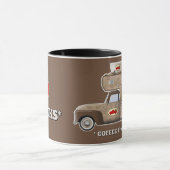 Ik hou van vrachtwagens (COFFEE-vrachtwagens) Mok (Midden)