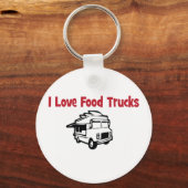 ik hou van vrachtwagens sleutelhanger (Voorkant)