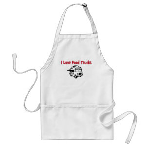 ik hou van vrachtwagens standaard schort