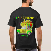 Ik hou van vrachtwagens (Taco Trucks) T-shirt (Achterkant)