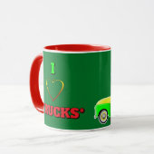 Ik hou van vrachtwagens (TACO-vrachtwagens) Mok (Voorkant links)