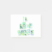 Ik hou van vrede, mooie kunst en tekstontwerp post-it® notes (Voorkant)