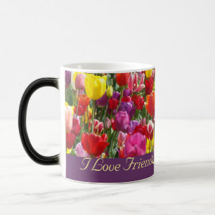 Ik hou van vrienden koffie lente mokken Lente bloe