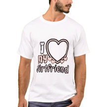 Ik hou van vriendin Custom T-Shirt