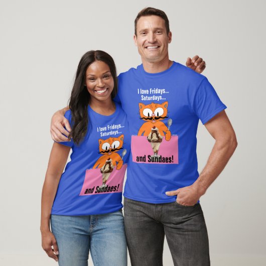 Ik hou van vrijdag op zaterdag en zondag. Fun Summ T-shirt (Unisex)