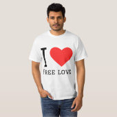 Ik hou van vrije liefde t-shirt (Voorkant volledig)