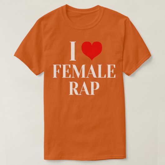Ik hou van vrouw rap t-shirt (Design voorkant)
