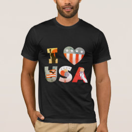 Ik HOU VAN VS Zeggen Design T-shirt