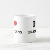 Ik hou van vuilnisbakken koffiemok (Center)