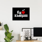 Ik hou van vulkanen [Ég Elska Eldfjöll] Poster (Thuiskantoor)