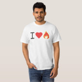Ik hou van vuur t-shirt (Voorkant volledig)