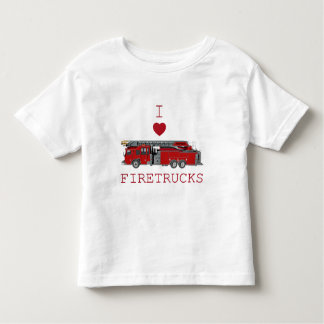 Ik hou van vuurtrucks kinder shirts