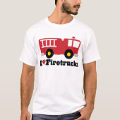 Ik hou van vuurtrucks t-shirt (Voorkant)