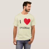 Ik hou van VUVUZELAS! Ik hart VUVUZELAS-overhemden T-shirt (Voorkant volledig)