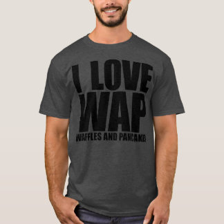 Ik hou van wafels en pannenkoeken t-shirt